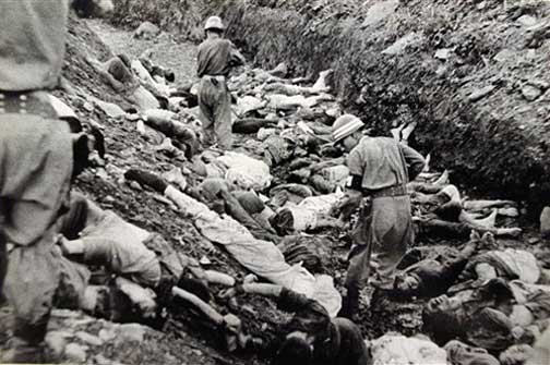 some 1,800 south korean leftists and other prisoners were massacred near daejeon by the rok police over the space of three days in july 1950.