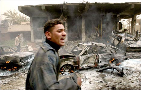 Baghdad market bombing 26.03.03