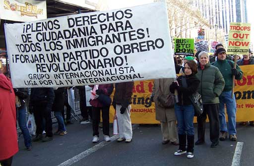 Internationalist Group contingent, NYC Iraq antiwar demo, 18 March 2006