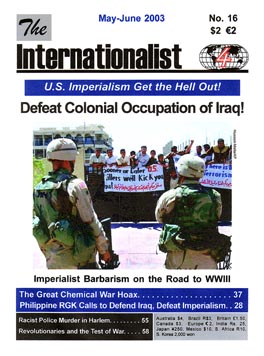 Internationalist
                        No. 16 (May-June 2003)