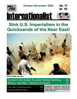 Internationalist No. 17 (October-November
                        2003)