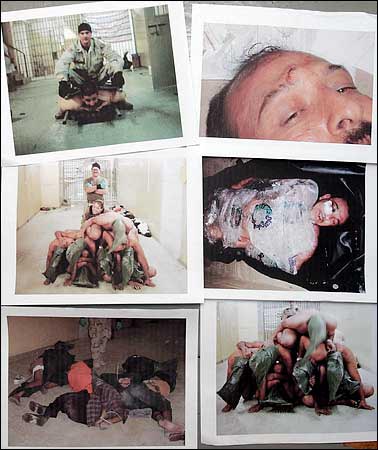 Scenes of torture at Abu Ghraib prison, Iraq