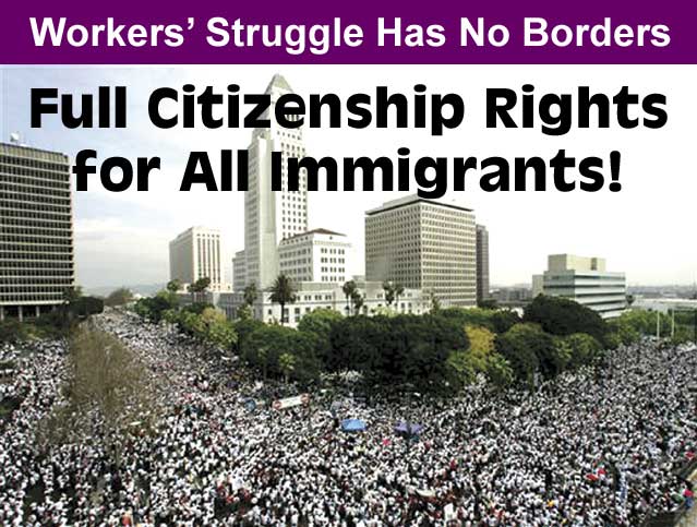 Los Angeles immigrants rights march, 25 March 2006