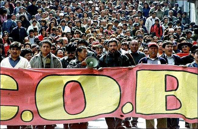 Marcha de la COB, La Paz, 17 de mayo de 2005