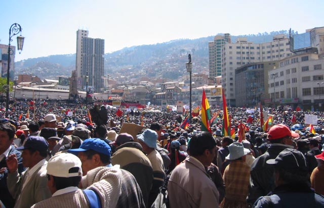 La Paz, manifestación, 6 de junio de 2006