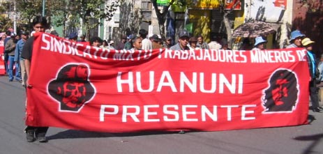 Mineros de Huanuni, 6 de junio de 2005