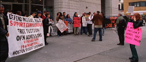 Miguel Malo defense demo, 24.11.03