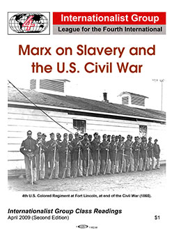 Marx on Slavery and the U.S. Civil War
                        pamphlet