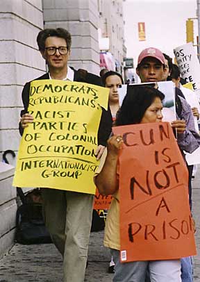 Demonstration for Miguel Malo, 25 September 2003