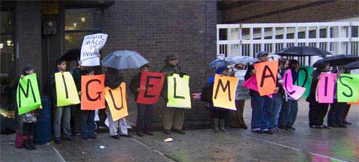Protest verdict against Miguel Malo, 25 October 2005