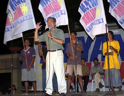 Satur Ocampo of Bayan Muna, 27 March 2003