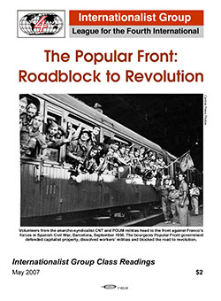 Popular Front, Roadblock to Revolution
                            pamphlet