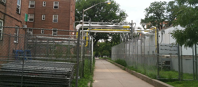 'Temporary' boilers at Red Hook Houses, 2015. (Photo:
            NYCHA)