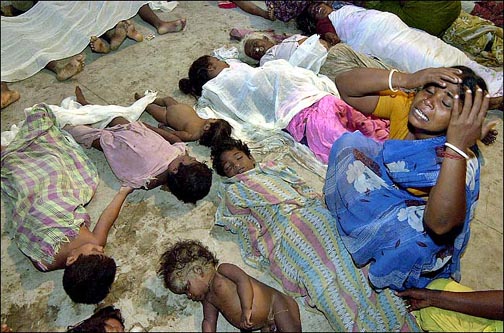 Indian children killed by tsunami