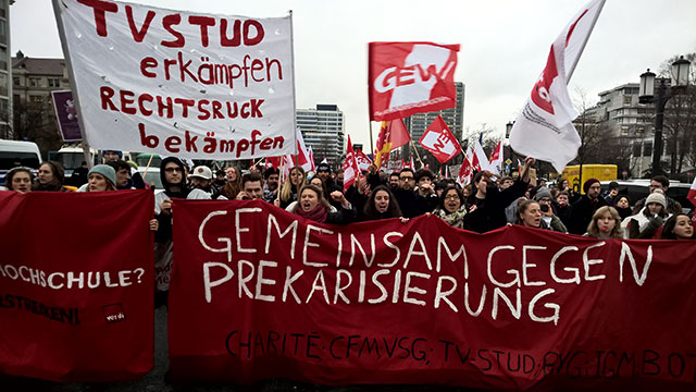 Zentrale Streikdemo
            der studentischen Beschftigten