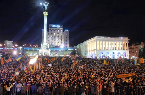 Pro-Yushchenko protests, Kiev, 22 November 2004