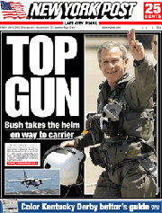 New York Post front page 02.05.03