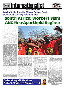 Internationalist
                        No. 36 (January-February 2014))