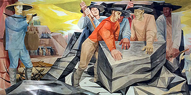 Anton Refregier mural, Rincon Annex, SF