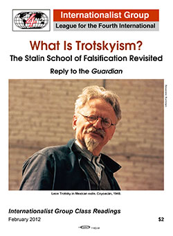 What Is Trotskyism? Internationalist
                        pamphlet cover